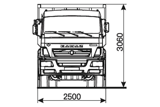 Камаз 65201 чертеж